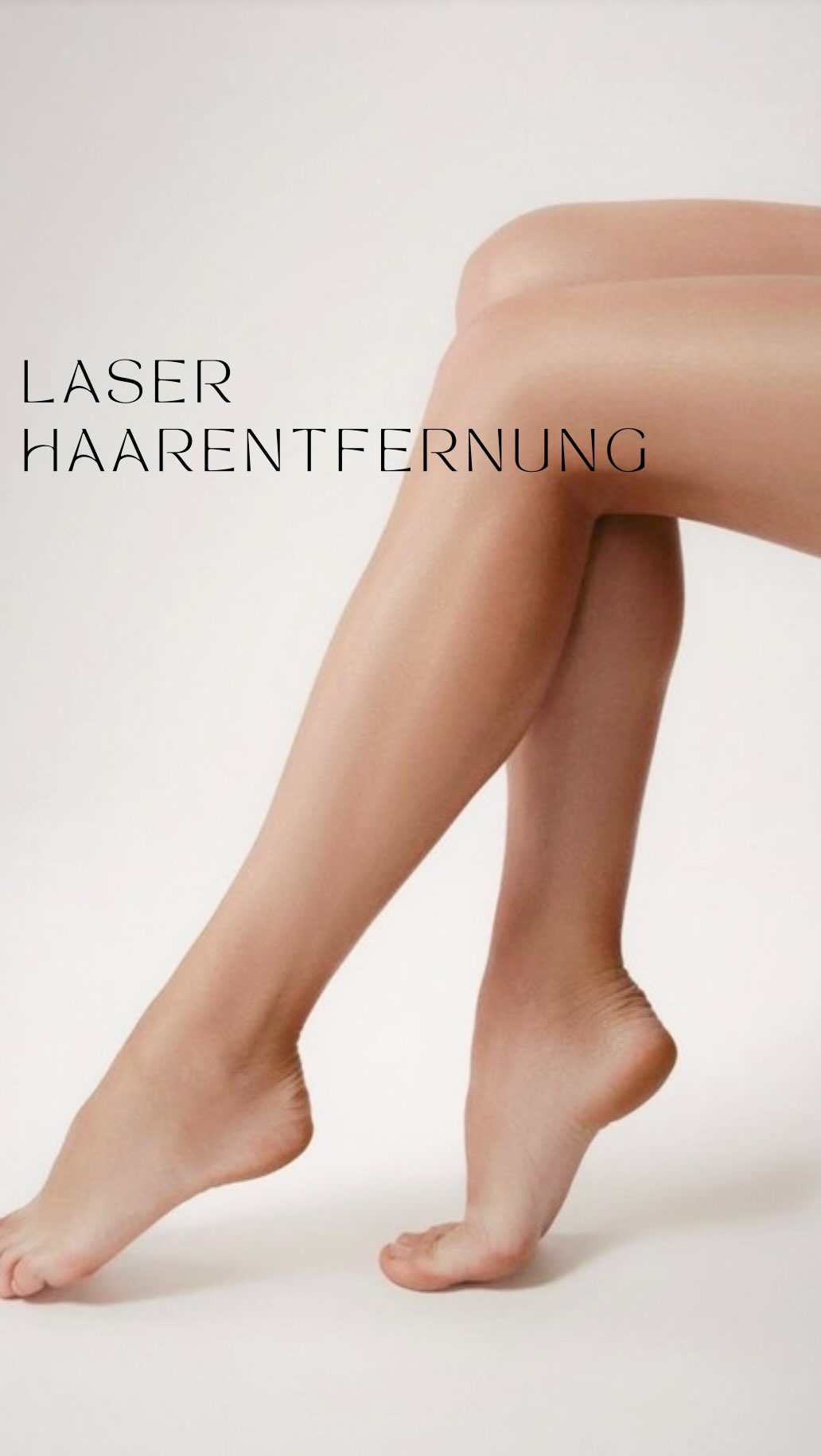 Glatte, gepflegte Haut nach der Laser-Haarentfernung